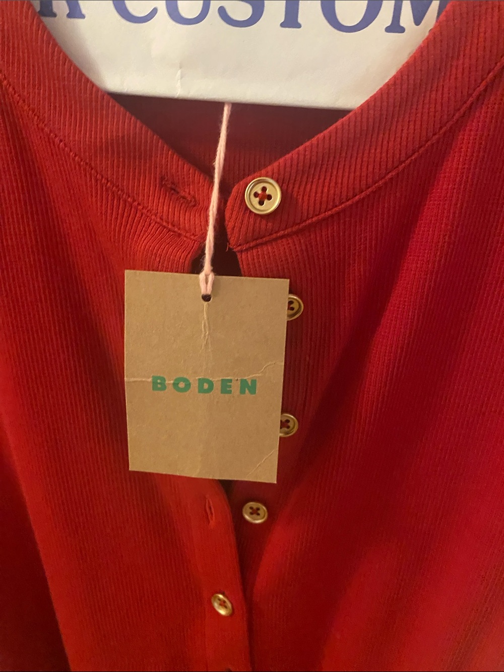 Boden Red Long-Sleeve Tie-Waist Maxi Dress - Picture 10 of 11